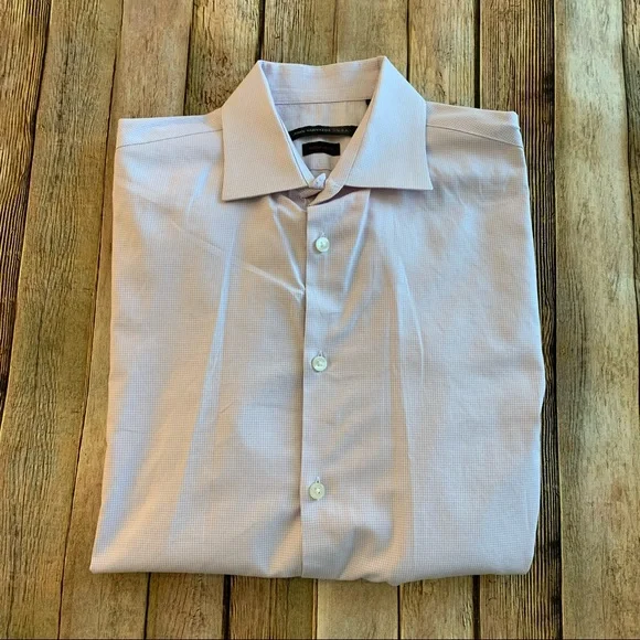 John Varvatos men’s long sleeve button down dress shirt | size 15.5 neck 32/33 - Picture 9 of 11